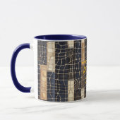 Mug Réseau Océan Brun Bleu (Gauche)