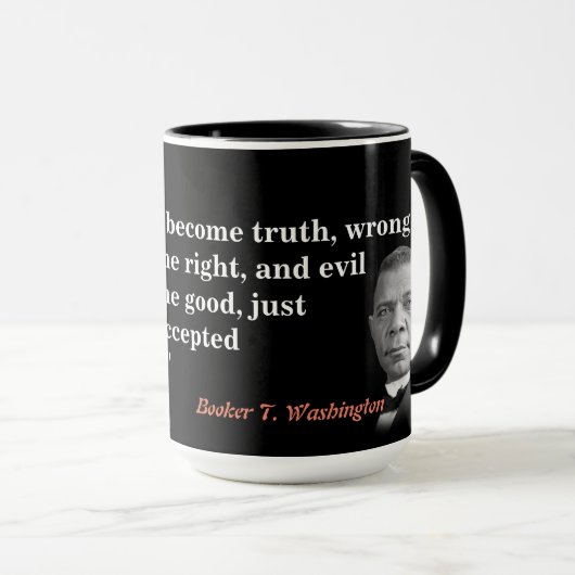 Mug Réservateur T. Citation De Washington Sur La Vérit (Devant droit)