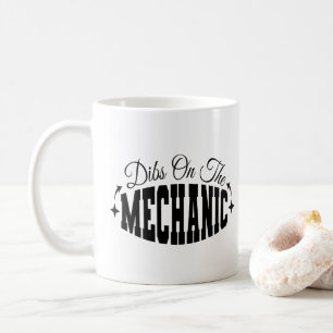 Mug Réservation pour le mécanicien Femme de mécanicien