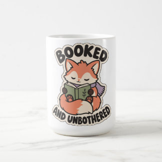 Mug Réservé et imperturbable Renard de lecture cosy