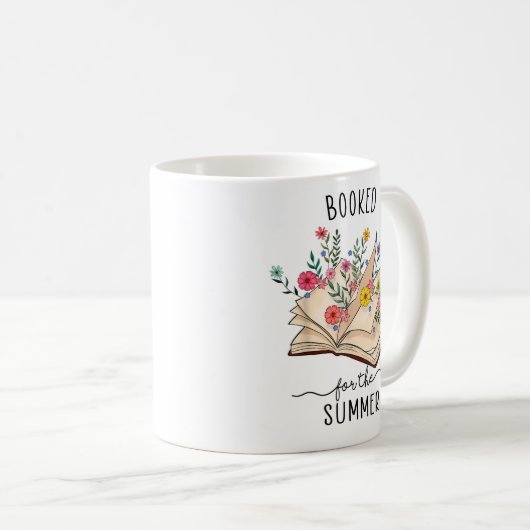 Mug Réservé Pour L'Été Lecture Bibliothécaire Lire Wil (Devant droit)