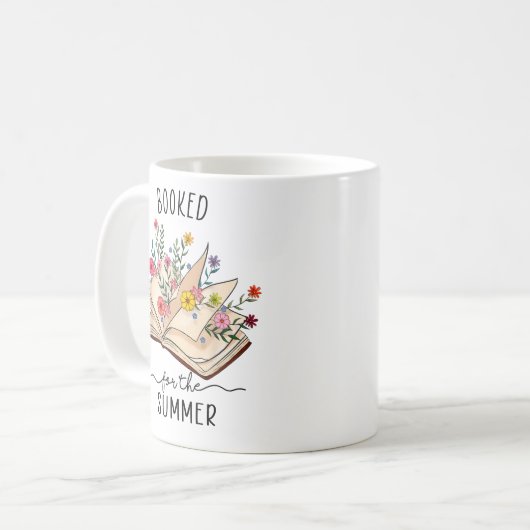 Mug Réservé Pour L'Été Lecture Bibliothécaire Lire Wil (Devant gauche)