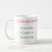 Mug Réservoir de Zika et boue d'amplification par Rose (Gauche)