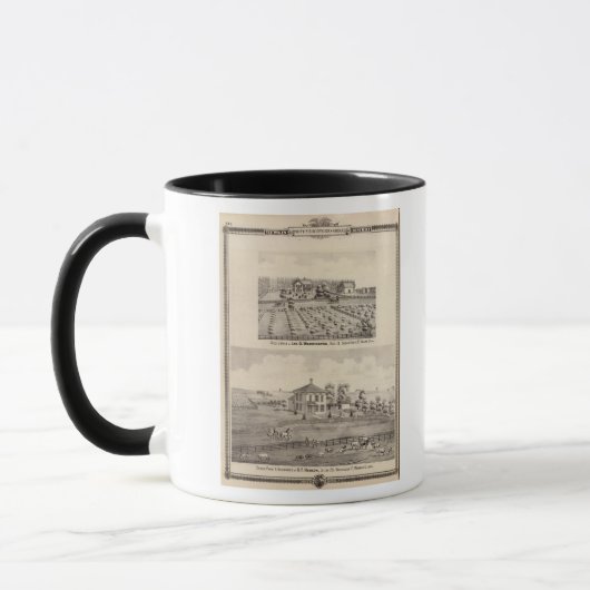 Mug Résidences et ferme de Warrington (Gauche)
