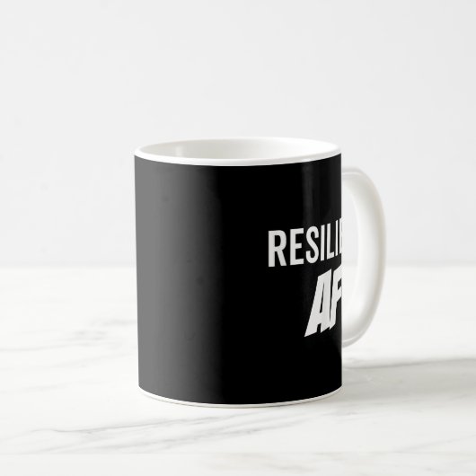 Mug Resilient Af Strong Insrational Motivation  (Devant droit)