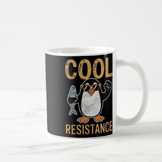 Mug Résistance Cool subtile Tarifs de pingouin protest (Droite)