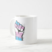 Mug Résistance de transport - drapeau et poing de (Devant gauche)