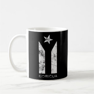 Mug Resiste Boricua Porto Rico Puerto Rico Black Fla