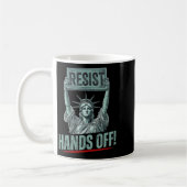 Mug Résiste Statue De La Liberté Mains Hors Prot (Gauche)