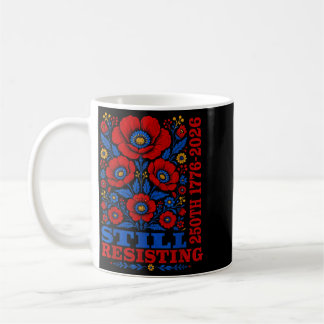 Mug Résister 250e 1776 2026 Floral Usa 250 Ans