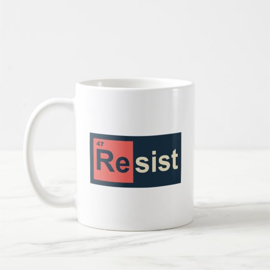Mug Résister à 47 éléments de tableau périodique anti- (Gauche)