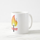 Mug Résister à la flamme et à la fourche (Devant droit)