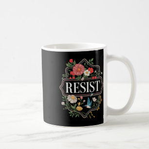 Mug Résister à la protestation florale Trump Anti Trum