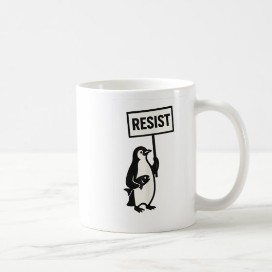 Mug Résister à l'activisme des pingouins (Droite)