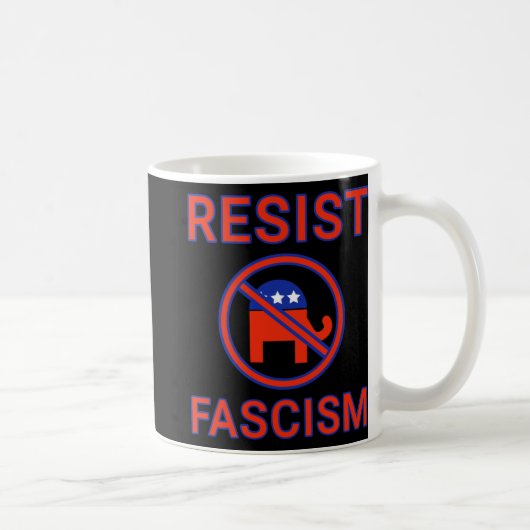Mug Résister au fascisme Haut (Droite)