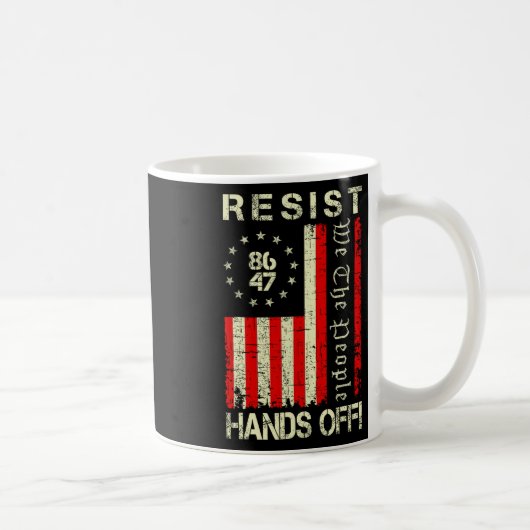 Mug Résister aux mains libres Protestation Sécurité so (Droite)
