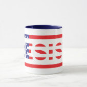 Mug RÉSISTER| Drapeau des États-Unis (Centre)