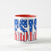 Mug Résister| Étoiles et stries (Centre)