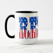 Mug Résister| Étoiles et stries (Gauche)