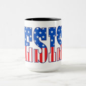 Mug Résister| Étoiles et stries (Centre)