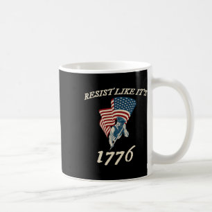 Mug Résistez à ce que c'est 1776 Drapeau conservateur