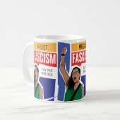 Mug Résistez à la boue du fascisme (Devant gauche)