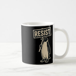 Mug Résistez À La Manifestation De Pingouin Contre Les