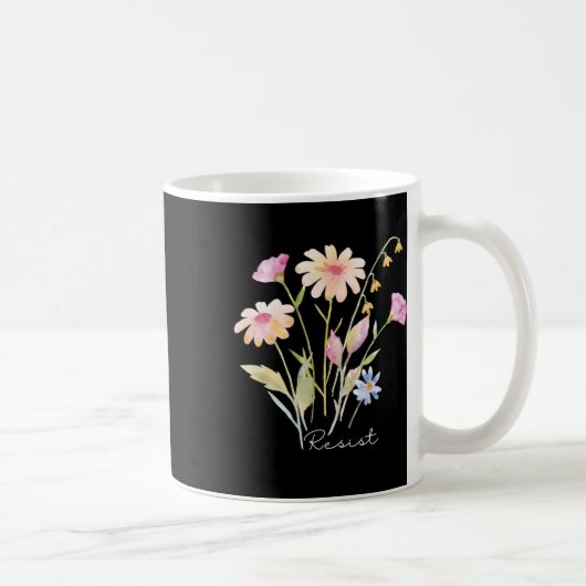 Mug Résistez à une protestation botanique subtile cont (Droite)