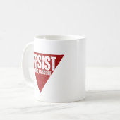 Mug Résistez au mot avec résistance inversée au triang (Devant gauche)