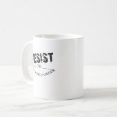 Mug Résistez au nouvel ordre mondial (Devant gauche)