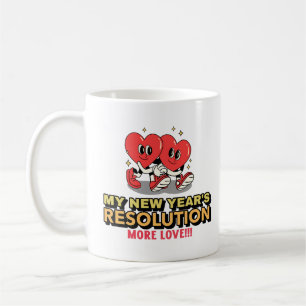Mug Résolution du Nouvel An - Plus d'amour