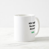 Mug Résolutions du Nouvel An obtenues -100% (Devant droit)