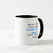 Mug Résolvez des équations difficiles avec un style pa (Devant droit)