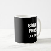 Mug Résoudre le problème Blague de professeur de mathé (Devant droit)