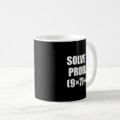 Mug Résoudre le problème drôle 67 Mème Brainrot Math T (Devant droit)