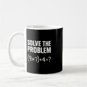 Mug Résoudre le problème drôle maths 67 mème enseignan (Gauche)