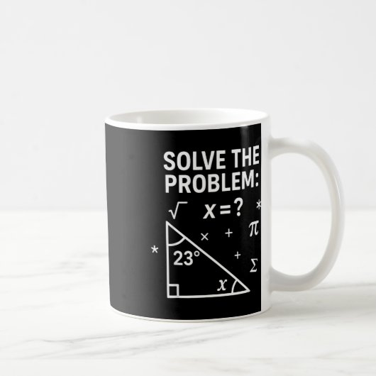 Mug Résoudre le problème drôle maths 67 mème enseignan (Droite)