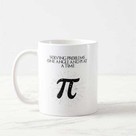 Mug Résoudre les problèmes un angle Pi à la fois (Gauche)