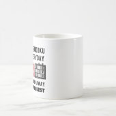 Mug Résoudre un casse-tête sudoku tous les jours (Centre)