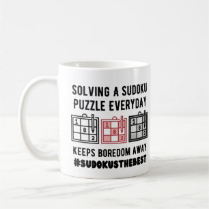 Mug Résoudre un casse-tête sudoku tous les jours