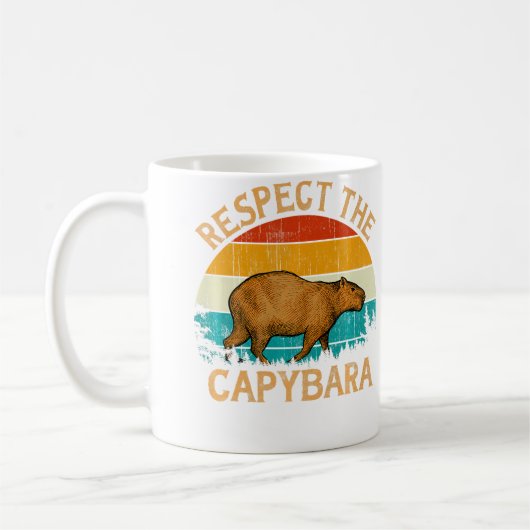 Mug Respect de la faune animale Le capybara (Gauche)