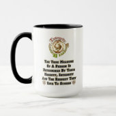 Mug Respect de l'intégrité honnêteté MXT (Gauche)