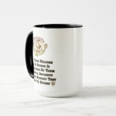 Mug Respect de l'intégrité honnêteté MXT (Devant gauche)