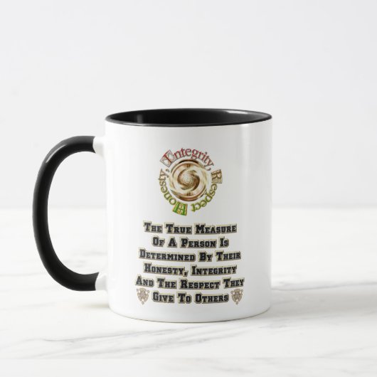 Mug Respect de l'intégrité honnêteté MXT (Gauche)
