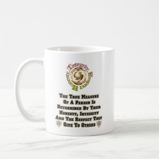 Mug Respect de l'intégrité honnêteté MXT (Gauche)