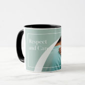 Mug Respect et Care - Un mug avec un message (Devant gauche)