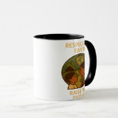 Mug Respect the Earth, Raise the Future (Devant droit)