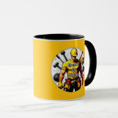 Mug Respect the Hustle Construction Worker Design – La (Devant droit)