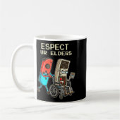 Mug Respect Ur Elders Retro Gaming Controller Funny  (Gauche)