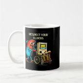Mug Respect Your Elders Funny Retro Gaming  (Gauche)